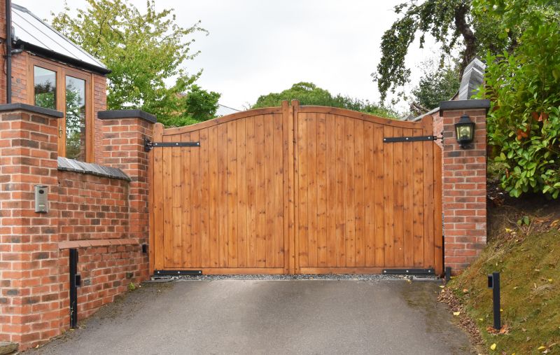 Classic Wooden Driveway Gate
